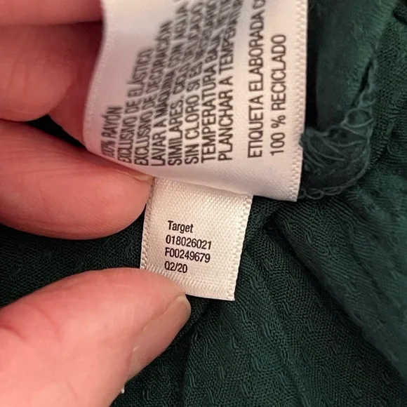 a new day Green Smocked Blouse NWT - Picture 8 of 8